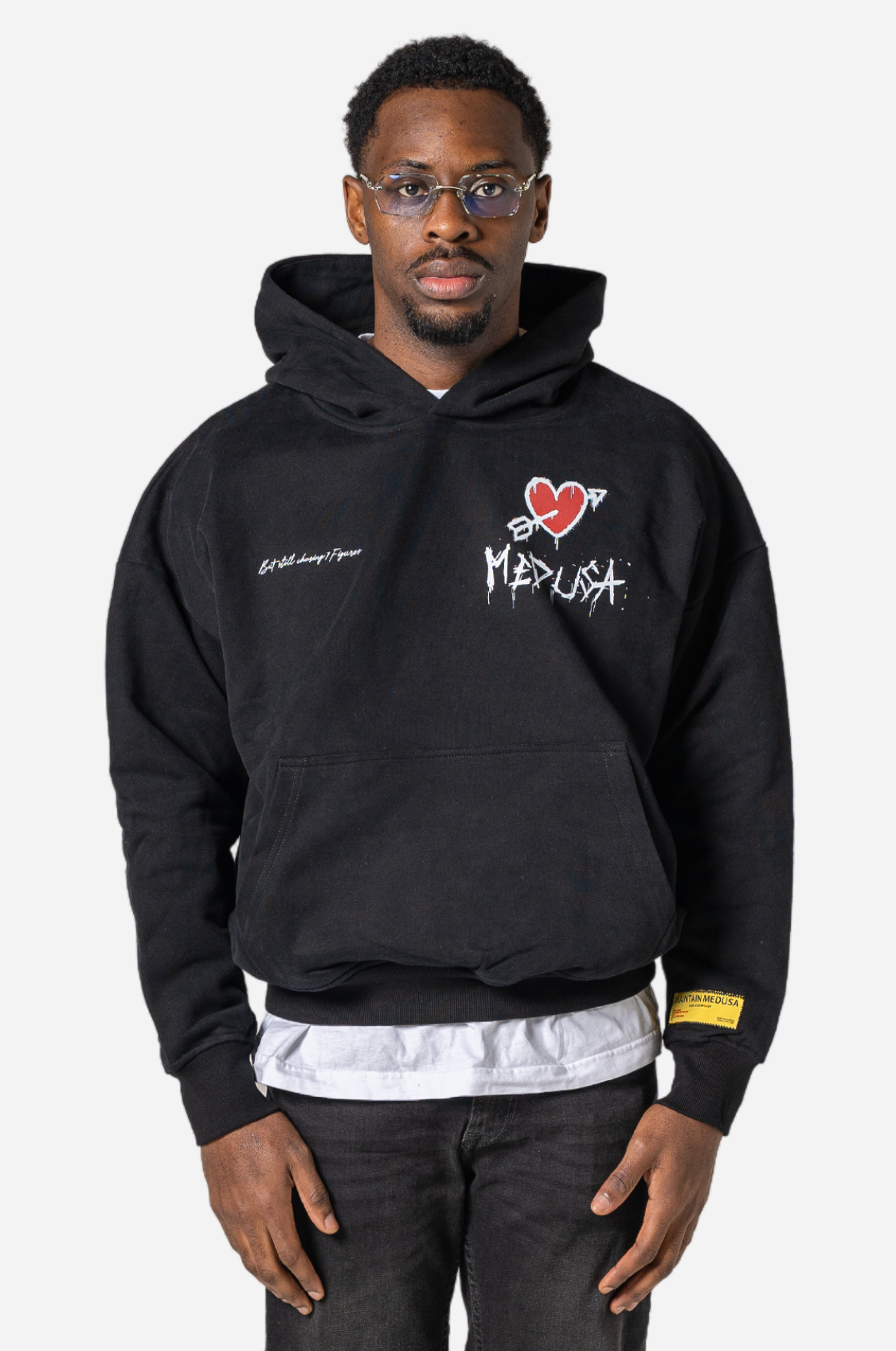 MEDUSA HEARTBROKEN HOODIE BLACK Maintain Medusa