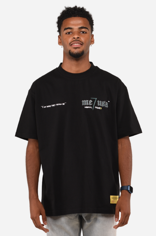 MINIMAL 7 FIGURES TEE - BLACK