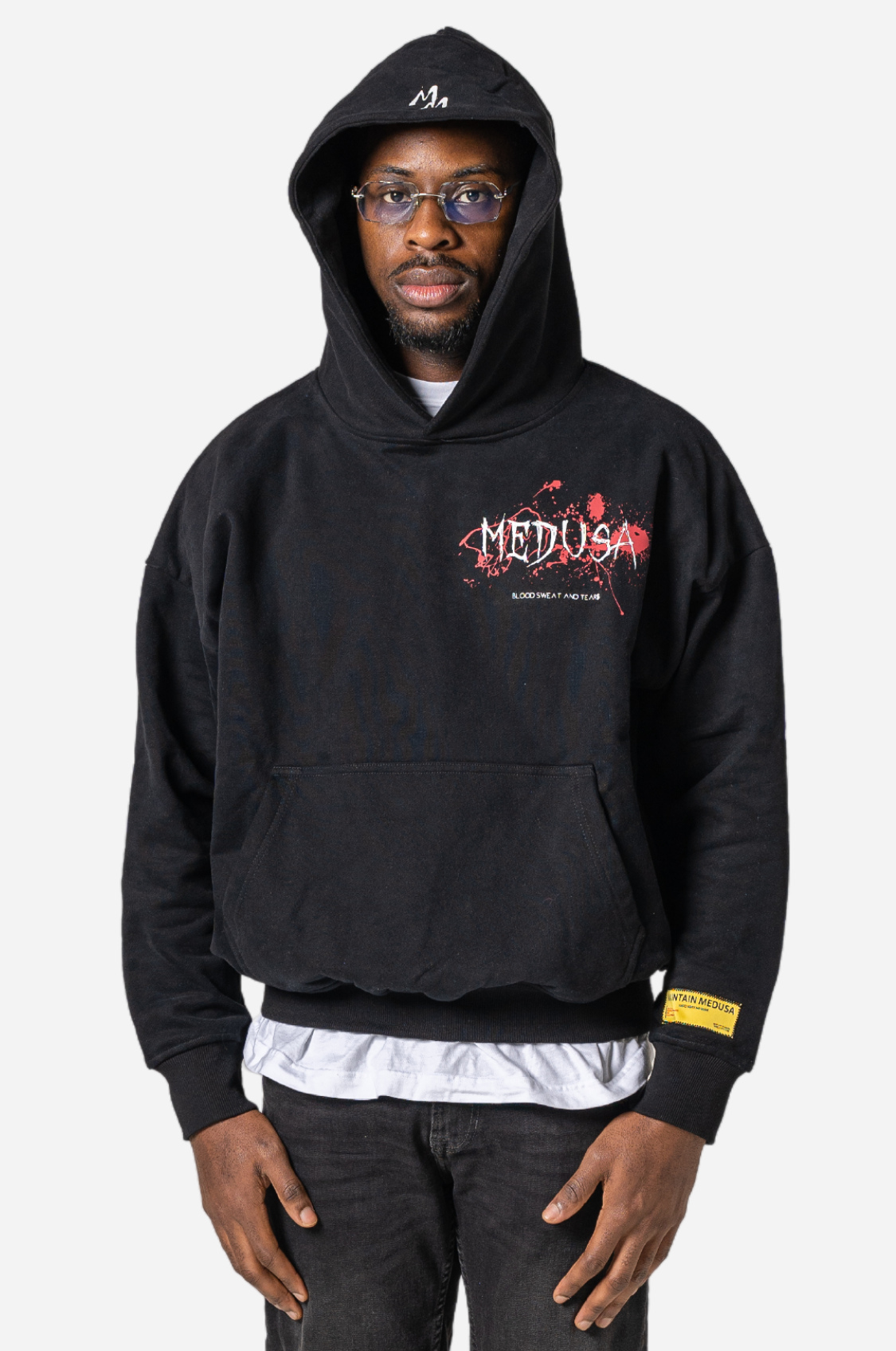 MEDUSA BLOOD AND TEARS HOODIE - BLACK