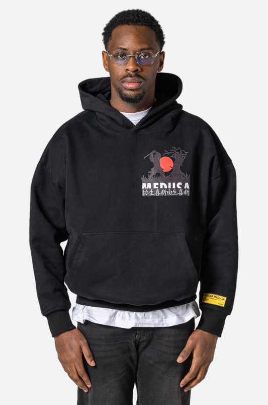 PRE-ORDER MEDUSA SAMURAI HOODIE - BLACK