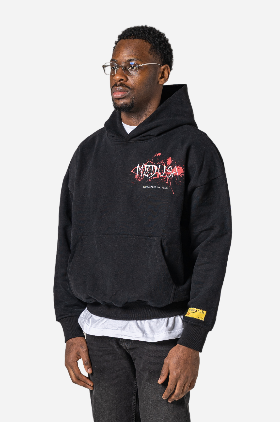 MEDUSA BLOOD AND TEARS HOODIE - BLACK