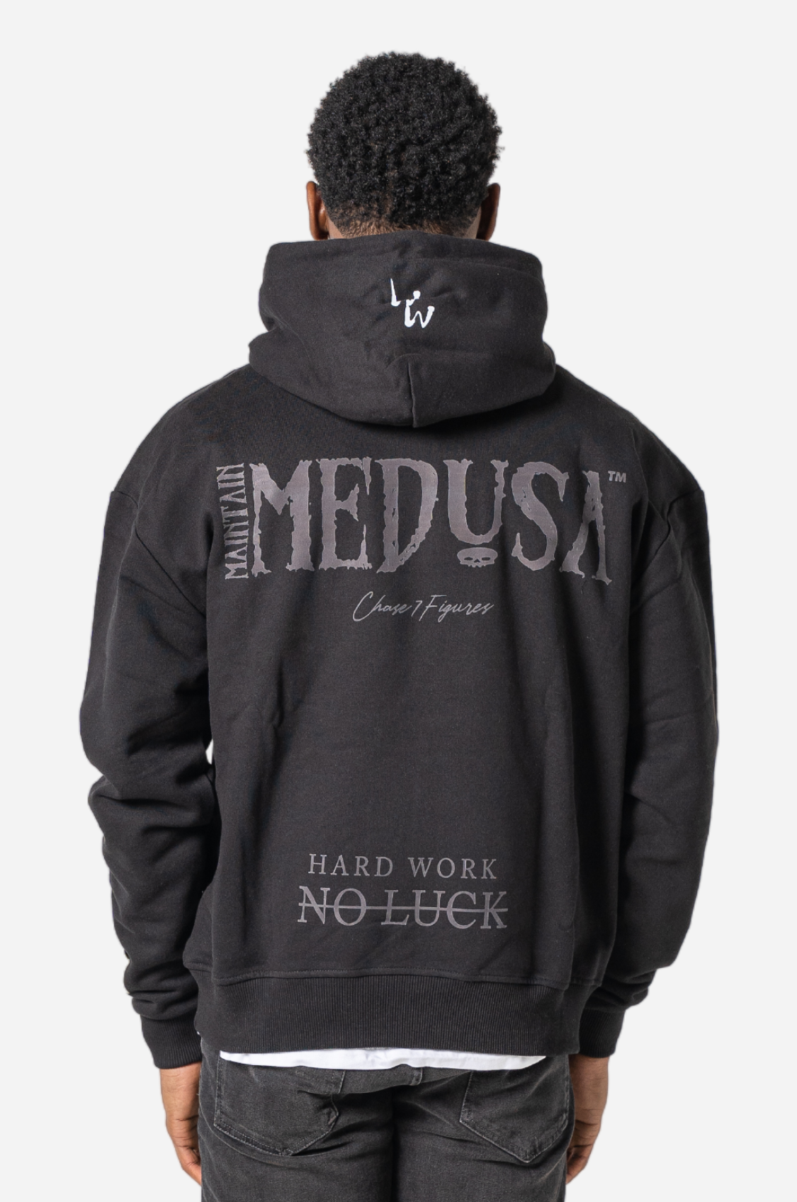 MEDUSA SKULL HOODIE - BLACK