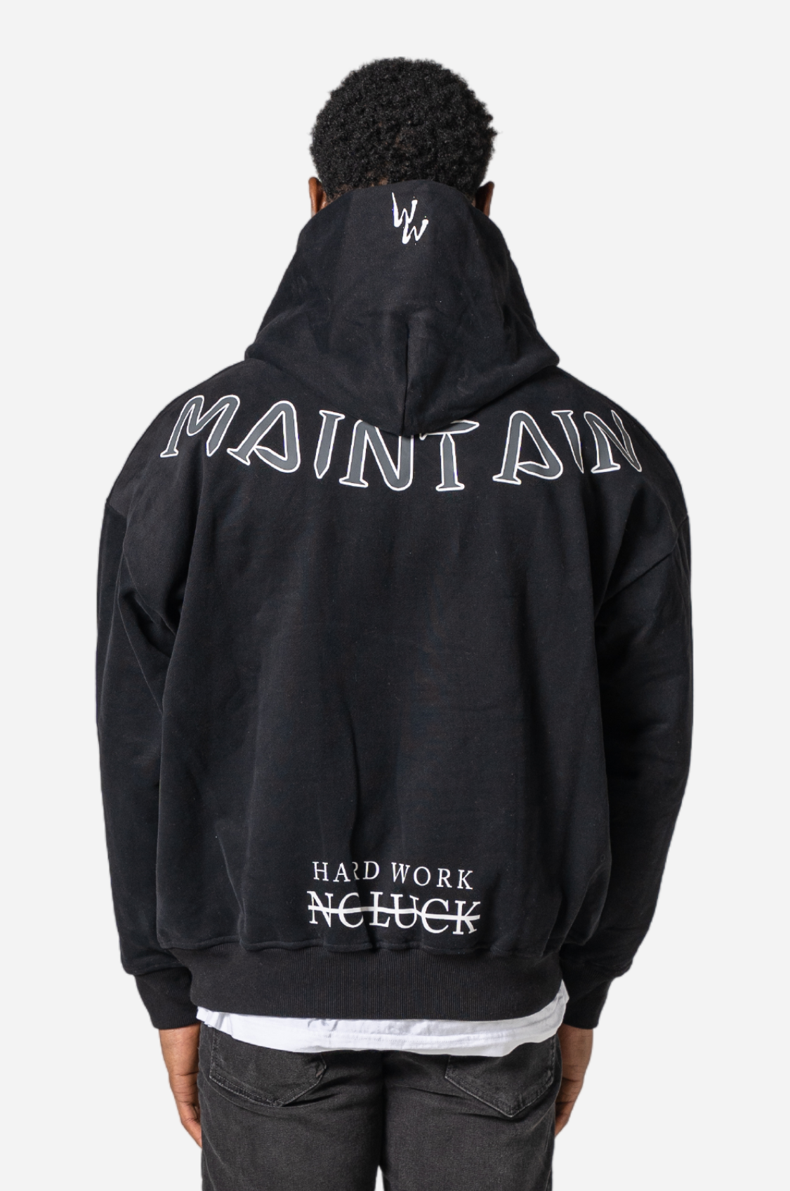 MEDUSA REVERSED HOODIE - BLACK